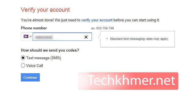 របៀបបង្កើតអ៊ីមែលនៅ Gmail។