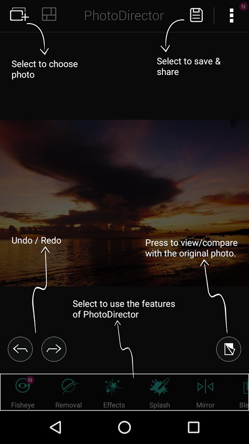 Photo Director Photo Editor App.