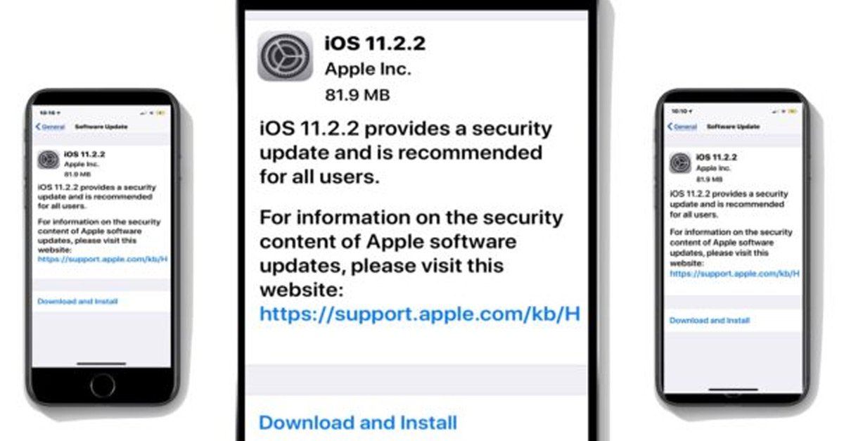 ទាញ​យក​កំណែ iOS 11.2.2 សម្រាប់ iPhone or iPad។