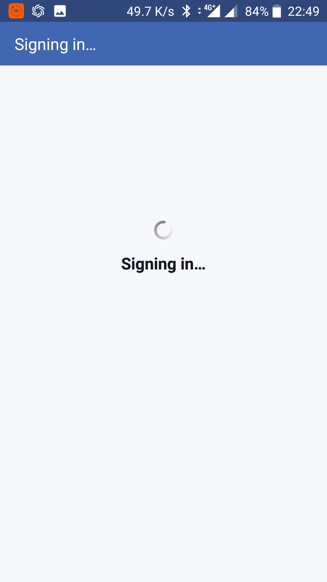 ដំណើរការ Signing in...
