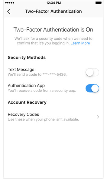 មុខងារសោពីរជាន់ (Two Factor Authentication)