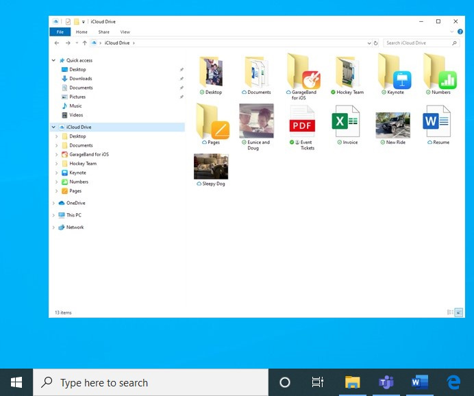 iCloud App for Windows 10