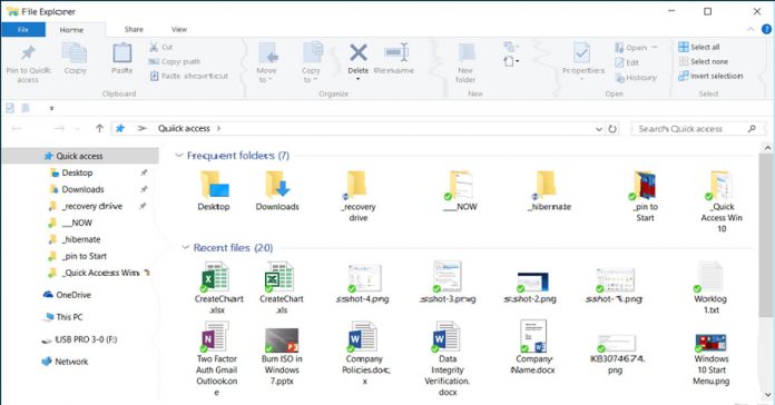 Windows 10 Quick Access